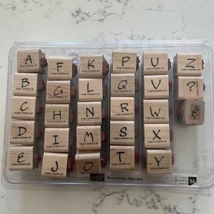 Stampin' Up Brushstroke Alphabet Set